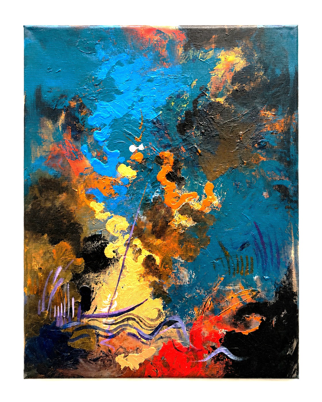 Wrath of The Sea — original painting by Ihsan Alkhateeb